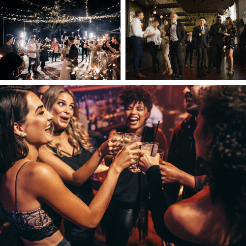 Cocktail Cuties: Different types of Parties we Bartend